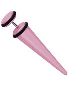 Fake Expander Metallic Pink - Fake Piercing