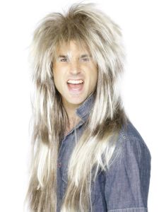 Ekstra Lang Mullet Paryk i Lys Brun