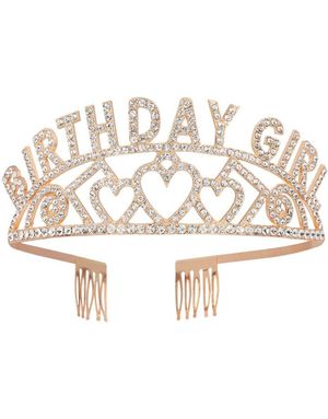 'Birthday Girl' Gulltiara med Stener