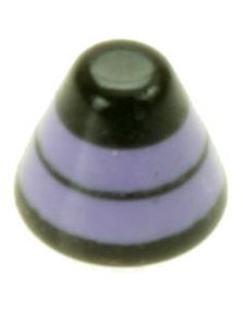 DualRing Spike Lilla - 3 mm Akrylkugle til 1,2 mm stang