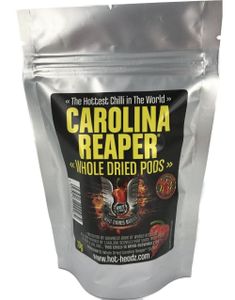 Carolina Reaper Whole Dried Pods - Hele Tørkede Carolina Reaper Chilis - Verdens Sterkeste Chili!