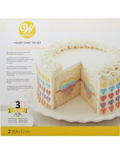 Wilton Heart Tasty Fill - Hjertefyll Kakeform Sett 21 cm