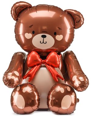Sød Bamse Bjørn Folieballon 75x84 cm