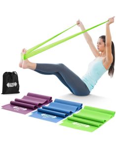 3 stk. Fitness Mobility Latex Træningsbånd i Nylontaske