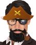 Piratbriller med Hat, Skæg og Pibe