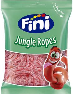 Fini Jungle Ropes - Korte Sukrede Jordbær Snore 80 Gram