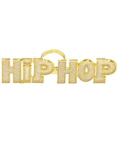 Hip Hop - Justerbar Guldfarvet Ring