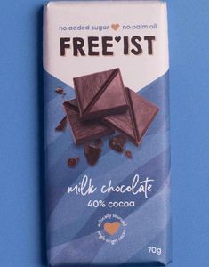 Free'ist Mælkechokolade 70 gram - Uden Tilsat Sukker