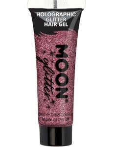 Pink Holografisk Glitter Hårgele 20 ml