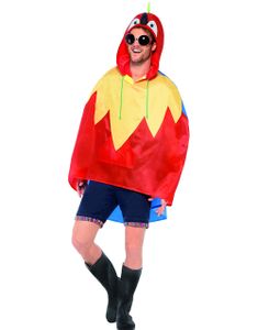 Festival / Regnponcho - Papegøje