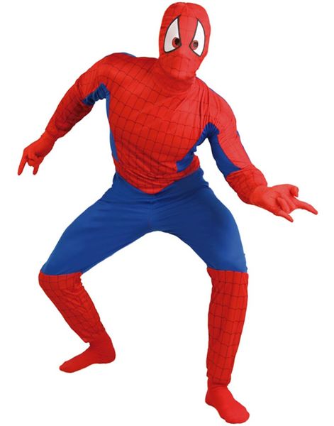 Spiderman Inspireret Herrekostume