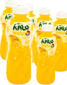 6 stk Kato Fruit Juice Nata De Coco Mango - Juice med Mangosmag og Kokosgeléstykker - Hel Pakke 6x320 ml (Thailand)