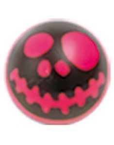 Jack Skellington Head - Sort og Rosa Akrylkugle