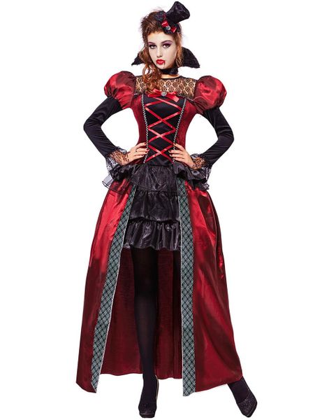 Viktoriansk Vampyrkostume til Dame 3 Dele