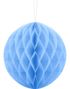 Himmelblå Honeycomb Ball VELG STØRRELSE 20 cm