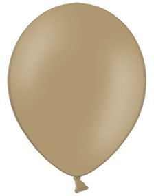 100 stk 23 cm - MEGAPACK - Cappuccino Farvet Balloner