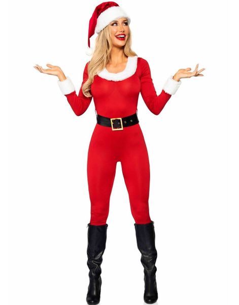 Santa Baby - Jumpsuit Nissekostume til Dame