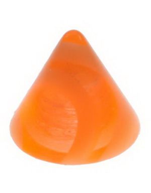 Marmor Spike - Orange Akrylkugle - 3 mm kugle til 1,2 mm stang