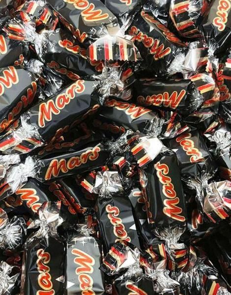 2,5 kg Små Mars-chokolader - Hel æske