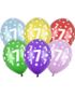 7 Tallet Flerfargede Ballonger- 30 cm