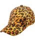 Leopardmønstret Caps med Gullpaljetter