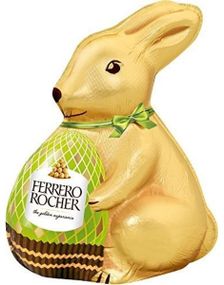 Ferrero Rocher Bunny - Stor Sjokoladekanin med Hasselnøttbiter 100 gram