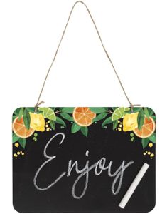 Hengende Tavleskilt med Kritt 25x20 cm - Summer Citrus