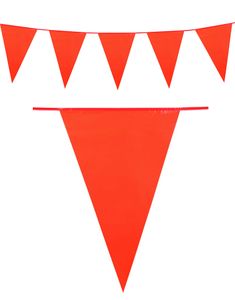 Orange Banner med Store Vimpel Flag 10 meter