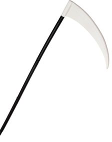 Hvid og Sort Le i Plast 87 cm