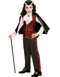 Vampyrkostume til Dreng med Kappe
