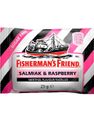 Sukkerfri Fisherman's Friend med Smag af Hindbær, Salmiak og Mentol 25 g
