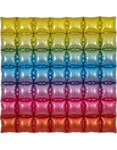 Rainbow Waffle Folie Ballong for Backdrop/Bakgrunn