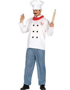 Kokkekostume til Mand 4 Dele