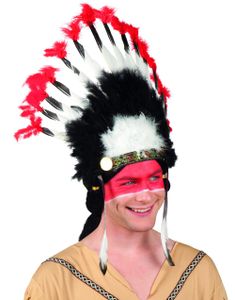 Indianer Mohawk - 37 cm Hovedbeklædning