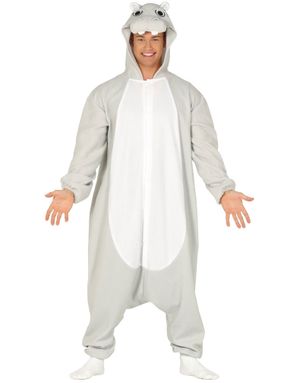 Flodhest Kigurumi Unisex Kostume