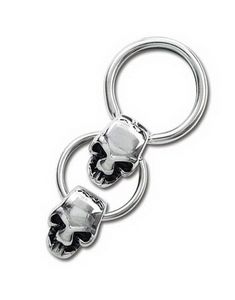 Double Skull BCR Piercing - 1.6 x 12 mm