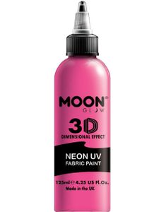 Stor Pink Neon UV/Blacklight Tekstilmaling 125 ml