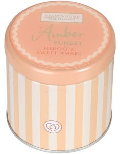 Heart & Home Amber Sunset - Lite Duftlys i Tinnboks