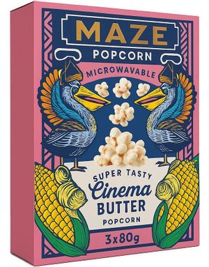 3-pack Maze Cinema Butter Popcorn 3x80 gram