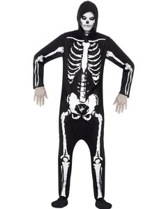 Skelet Kigurumi Kostume til Mand