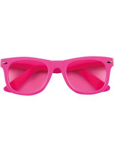 Neon Pink Wayfarer Solbriller med Pink glas
