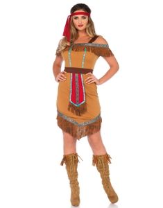 Indfødt Indianerprinsesse Kvindekostume