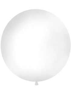 Hvid Pastelfarvet Rund JUMBO Ballon 1 meter