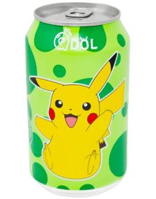 Pokemon Pikachu Lime Sparkling Water - Kullsyrevann med Limesmak 330 ml (Asia Import)