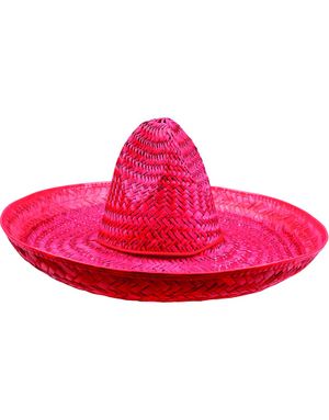 Sombrero Stråhat i Rød 47 cm