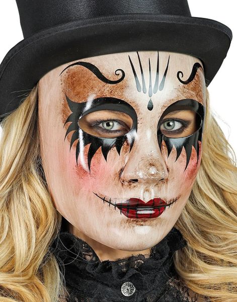 Commedia dell'Arte - Skummel Kvinne Maske