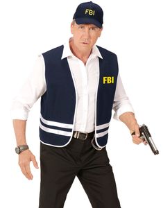 FBI kostumesæt med Vest og Caps