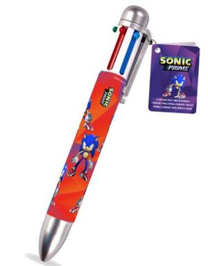 Sonic Prime Kulepenn med 6 Forskjellige Farger