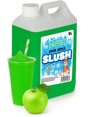 Sour Apple Slush-Konsentrat - 40 Liter Færdig Slush - Crazy Factory