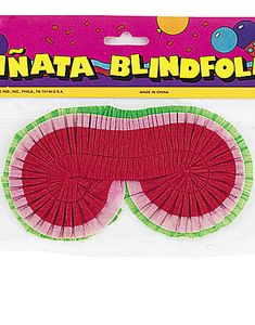 Pinata Øjenbind - Grøn, Rosa og Rød